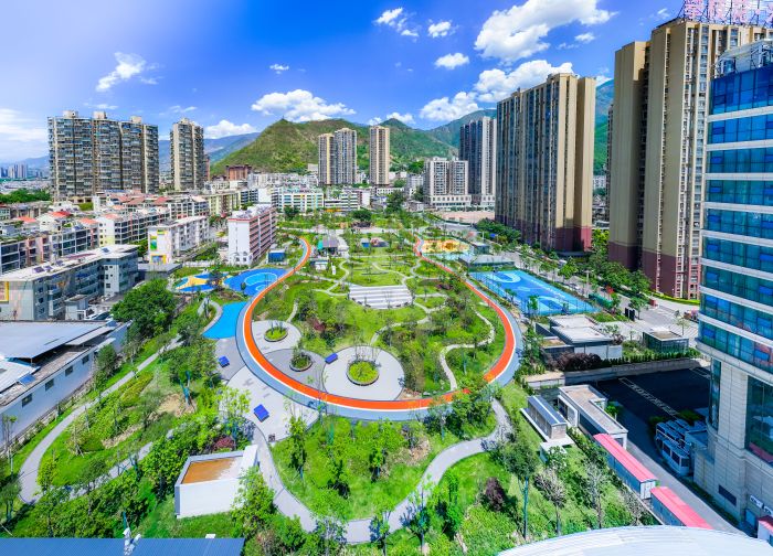 米易福苑小区 河西片区--- “花开有声·城市焕新”媒体行活动 2026年5月15日 徐金霞摄2